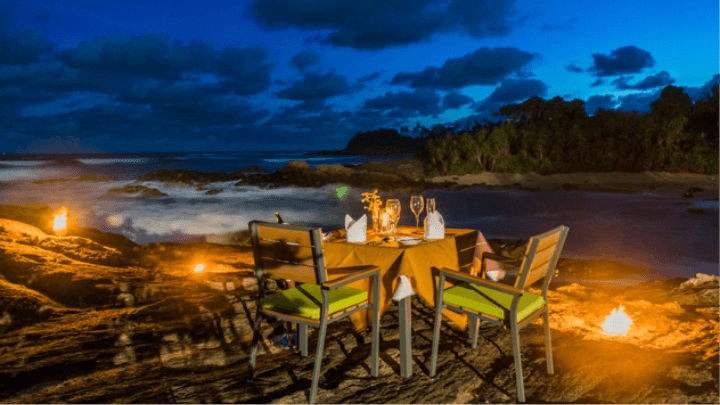 Private Dining on Beach at Sooriya