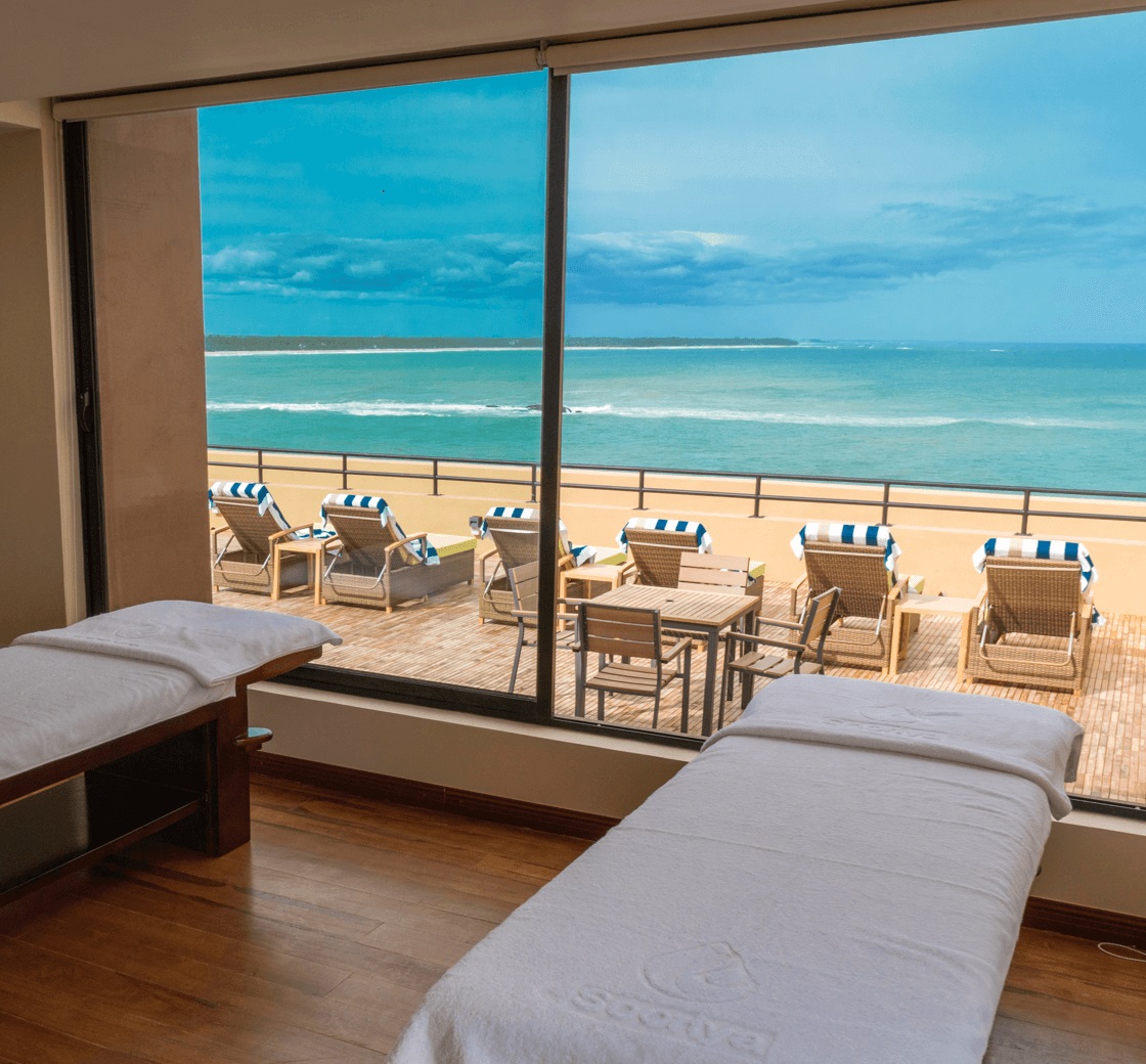 Treatment room view at Sooriya Spa