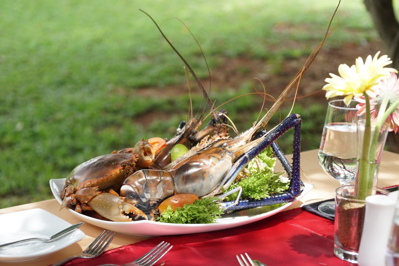 Seafood at Sooriya in Tangalle